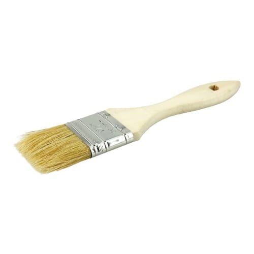 Weiler® 40068 Multi-Purpose Chip and Oil Brush, 2 in China Bristle Brush, Sanded Hardwood Handle, Latex Paints, Oil Base Paints, Shellac, Varnishes and Water Base Paints